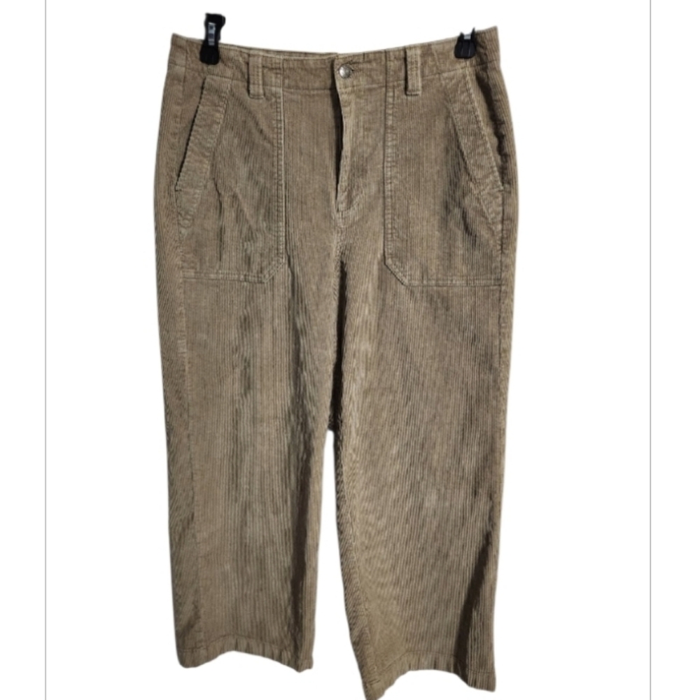 L.L. Bean 207 Vintage Corduroy High-Rise Wide-Leg  Pants Sz.12 R
